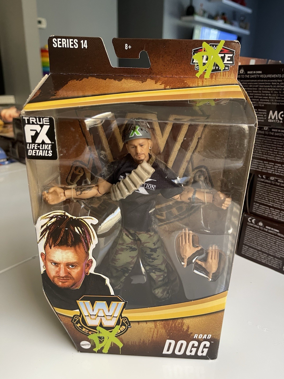 WWE Elite Legends Series 14 DX Army ROAD DOGG Figure D-Generation X 2021 Mattel WWE Elite Legends Series 14 DX Army ROAD DOGG Figure D-Generation X 2021 Mattel