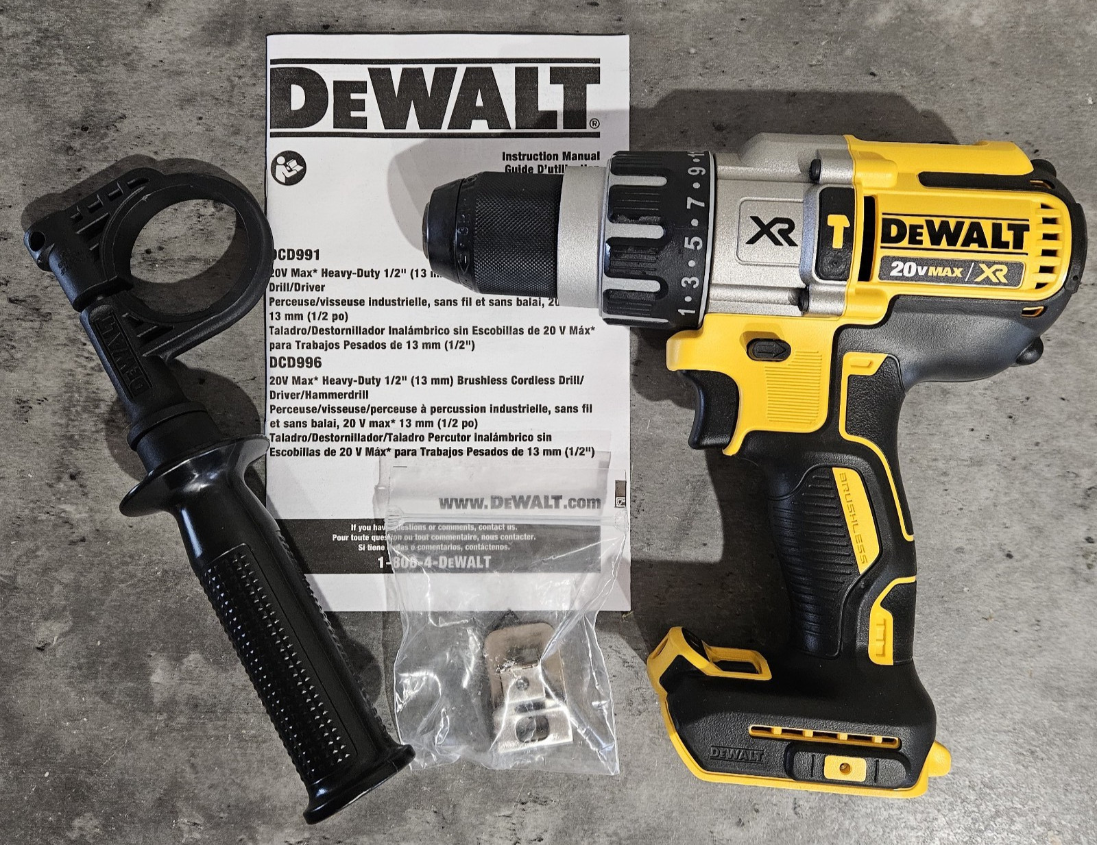 New DeWALT 20V Max XR Brushless Cordless 1/2 New DeWALT 20V Max XR Brushless Cordless 1/2