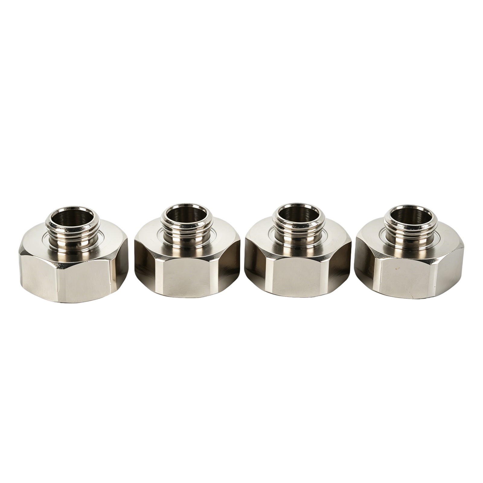 4-Pack G1/4 to G1/2 Thread Adapter, Male to Female, PC Water Cooling Reducer