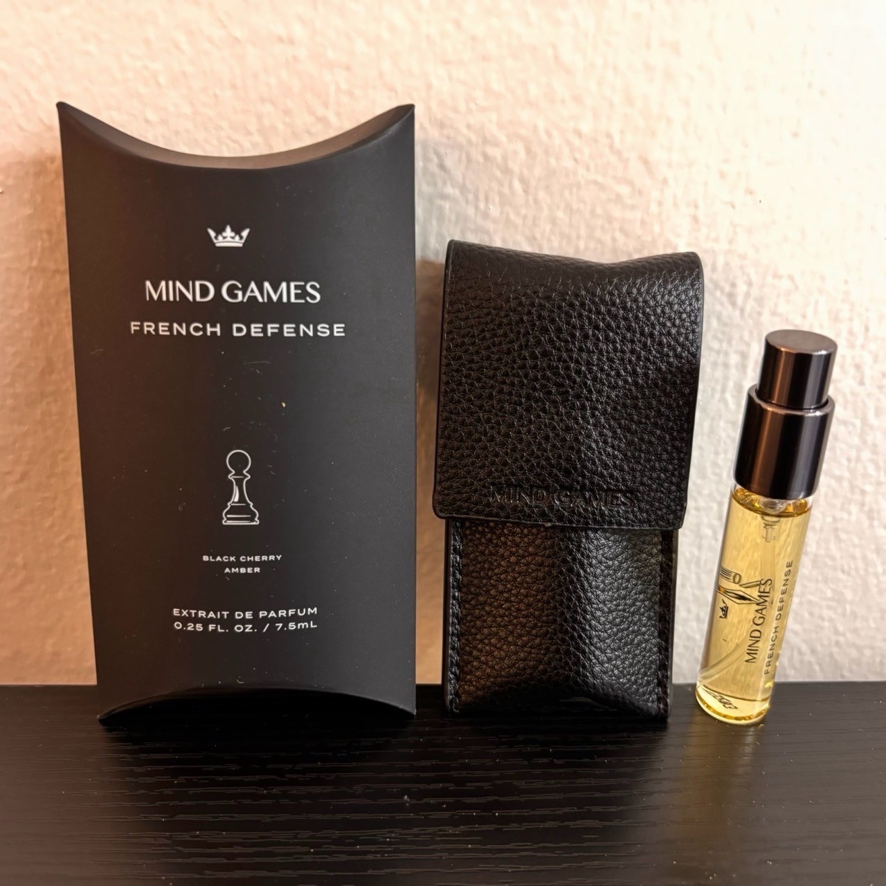 Mind Games French Defense Extrait de Parfum 8 ml .25 oz Travel Size Spray NIB Mind Games French Defense Extrait de Parfum 8 ml .25 oz Travel Size Spray NIB