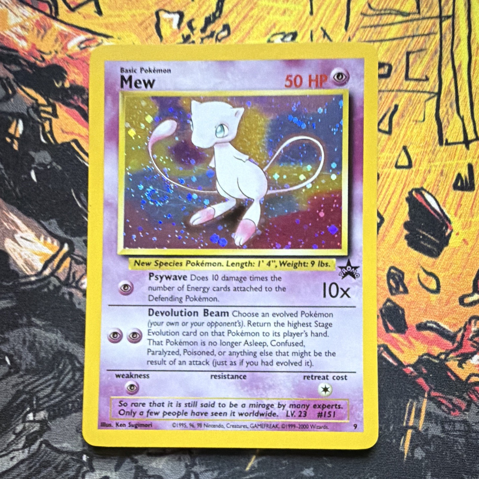 Mew 09/53 Wotc Promo Regular Psychic 50 HP English Ken Sugimori Mew 09/53 Wotc Promo Regular Psychic 50 HP English Ken Sugimori