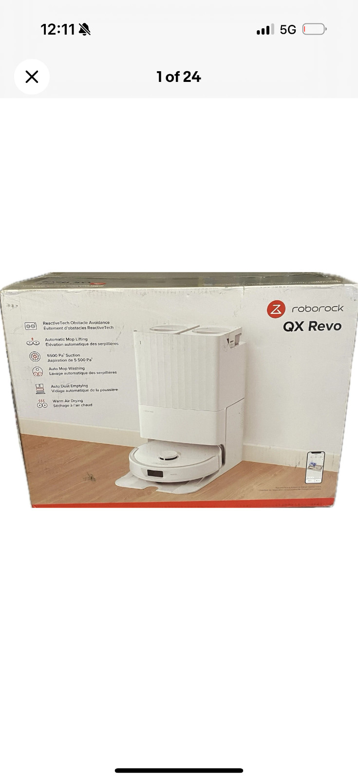 Roborock QX Revo Q Revo Vacuum Mop Robot Cleaner New White Free Return Roborock QX Revo Q Revo Vacuum Mop Robot Cleaner New White Free Return