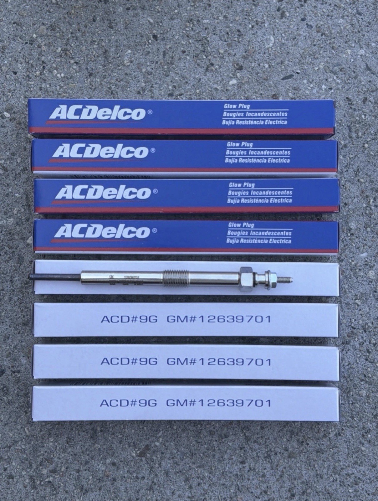 8PCS Acdelco 12639701 Glow Plug FOR LMM LML Duramax Silverado Sierra 6.6L Diesel