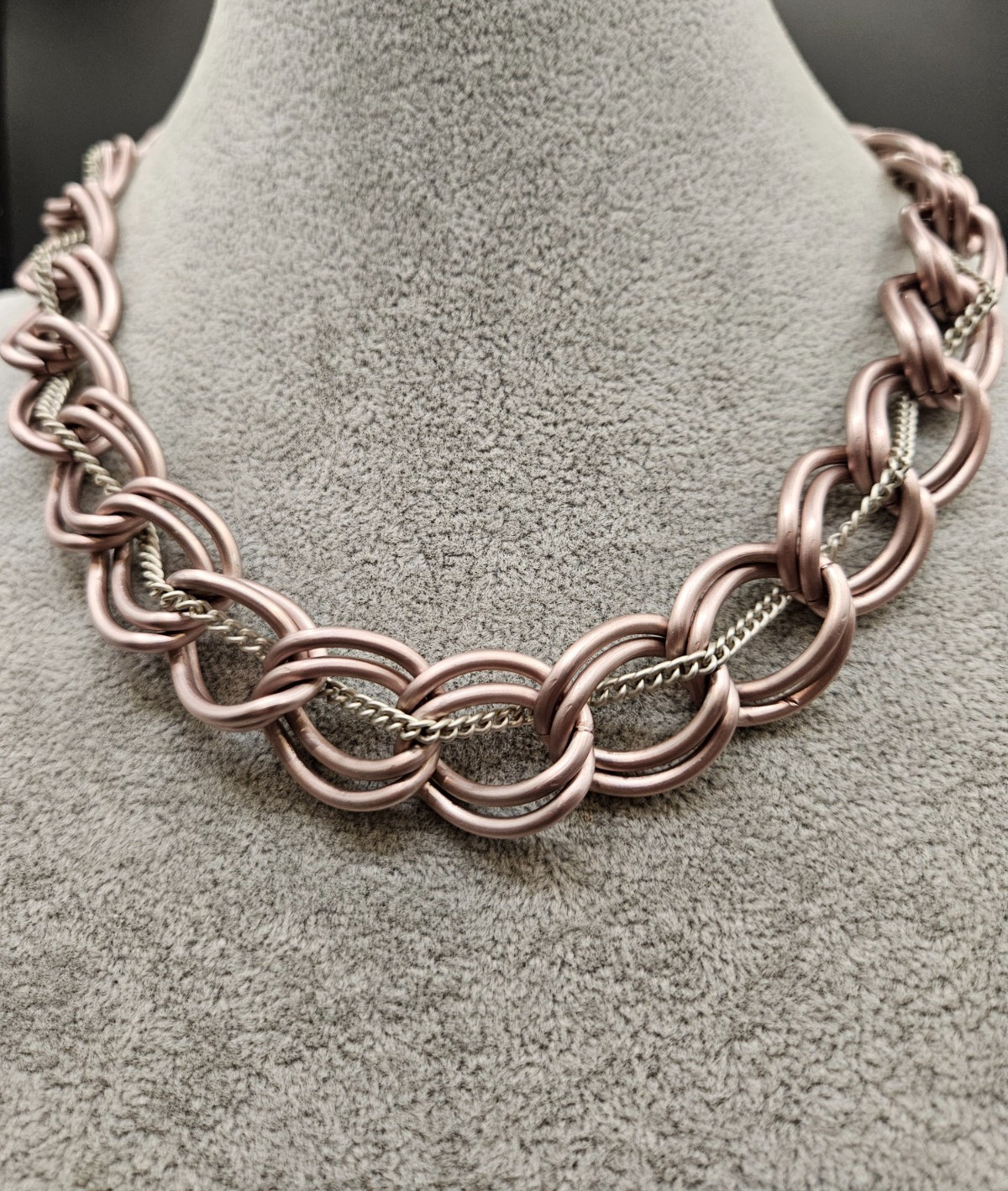 Sabika Rose Gold And Silver Chain Necklace Sabika Rose Gold And Silver Chain Necklace