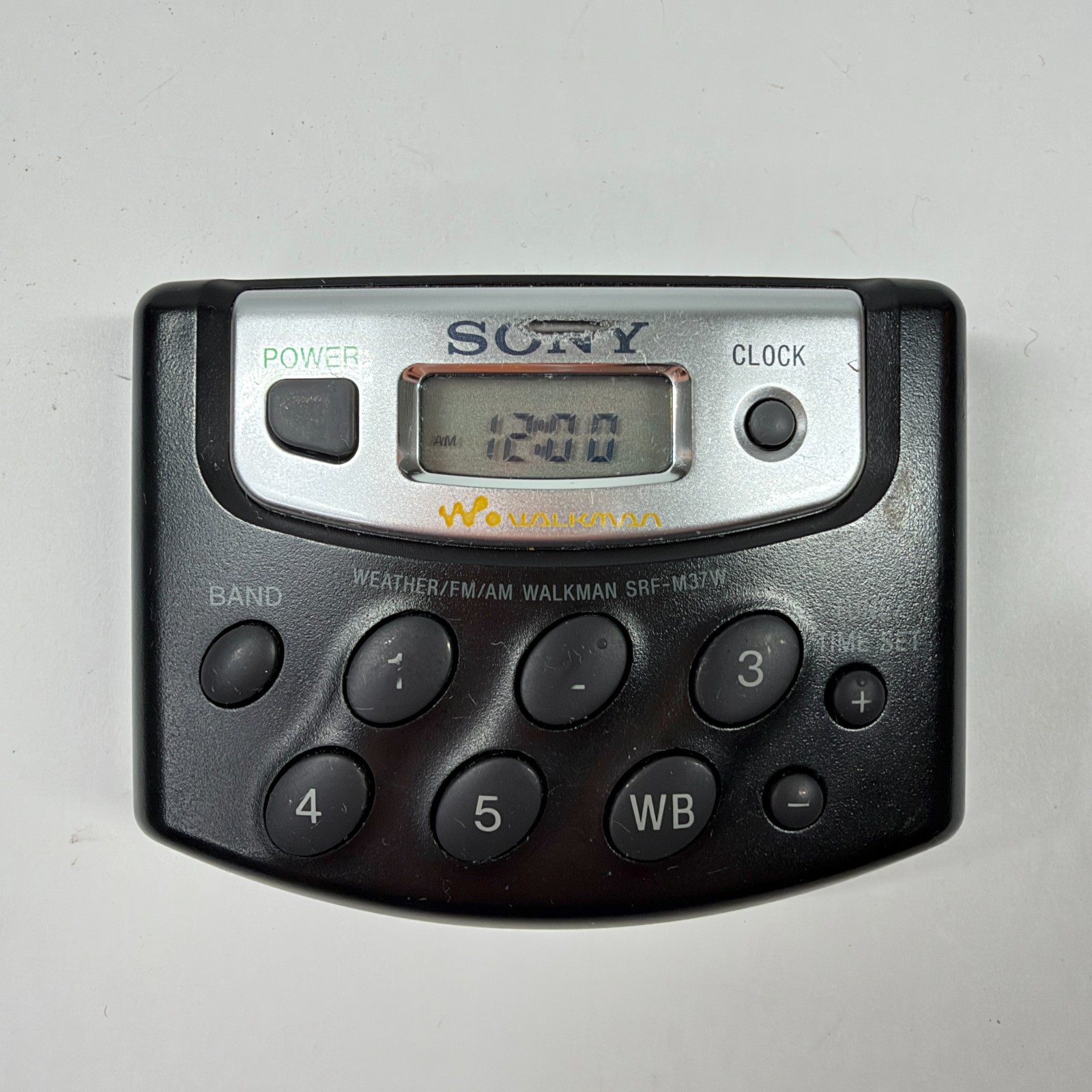 Sony Walkman SRF-M37W Portable Radio Weather AM FM Working with belt Clip READ