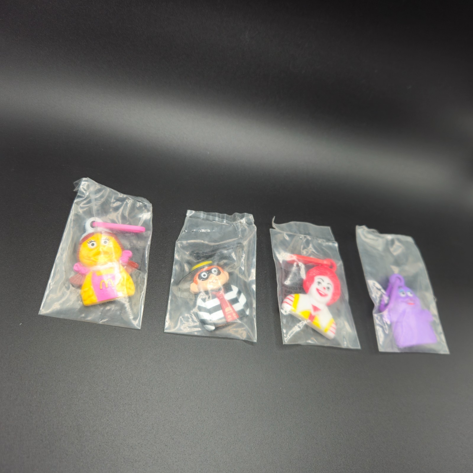 Vintage 1988 McDonald's Team McDonaldland Keychain Set Sealed 4pc