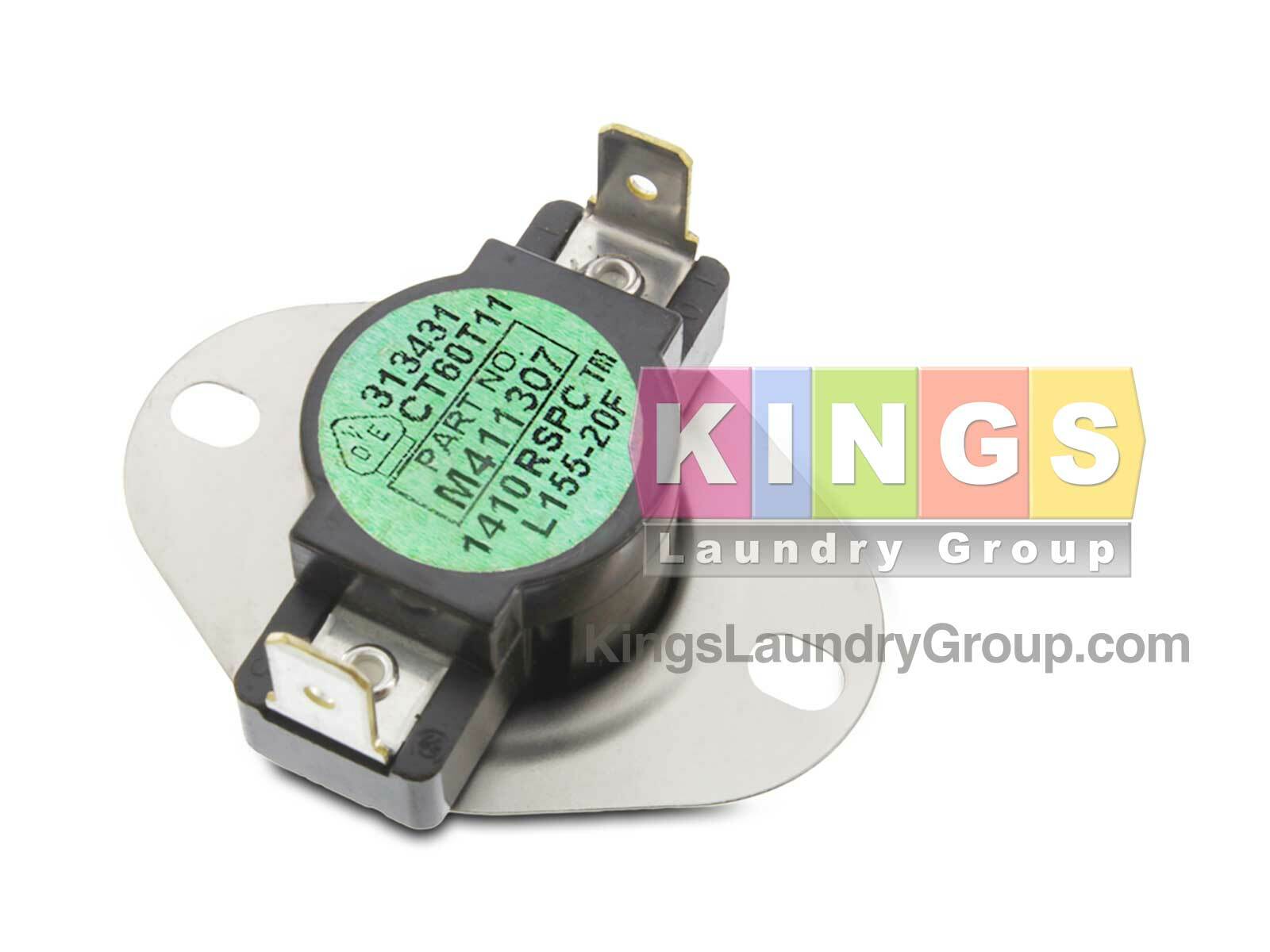 NEW THERMOSTAT LIM GREEN 155F FOR M411307 ,TU20460 HUEBSCH ALLIANCE NEW THERMOSTAT LIM GREEN 155F FOR M411307 ,TU20460 HUEBSCH ALLIANCE