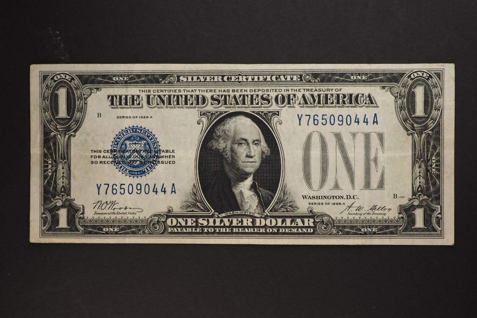 1928 A **** $1 SILVER CERTIFICATE CRISPY WHITE **VF NOTE** ** 6099 1928 A **** $1 SILVER CERTIFICATE CRISPY WHITE **VF NOTE** ** 6099