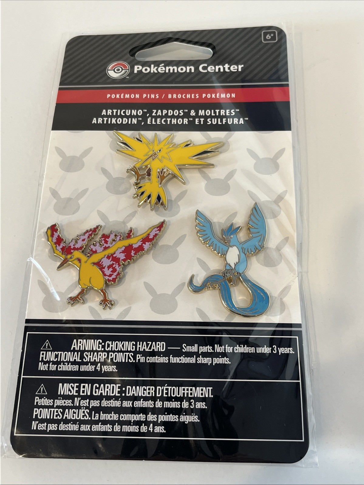 3 X Pokemon Pin Badge Zapdos Moltres Articuno Kanto Birds 2015 3 X Pokemon Pin Badge Zapdos Moltres Articuno Kanto Birds 2015