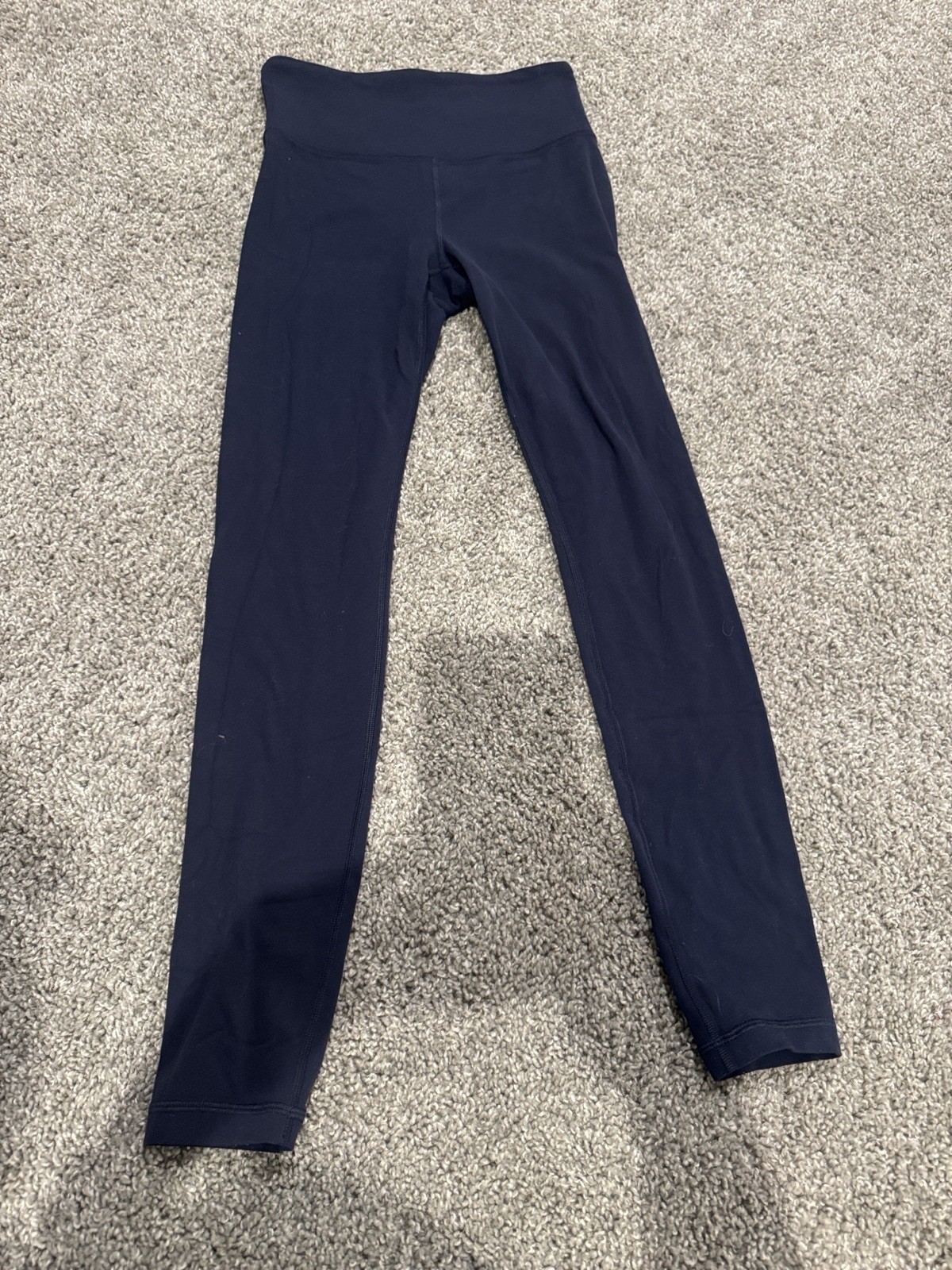 Athleta Elation Navy Ultra High Rise Ankle Leggings Women XS Logo Solid Athleta Elation Navy Ultra High Rise Ankle Leggings Women XS Logo Solid