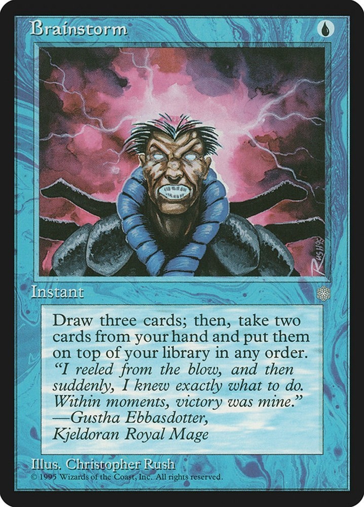 Brainstorm - MtG Ice Age - Common NM 1995