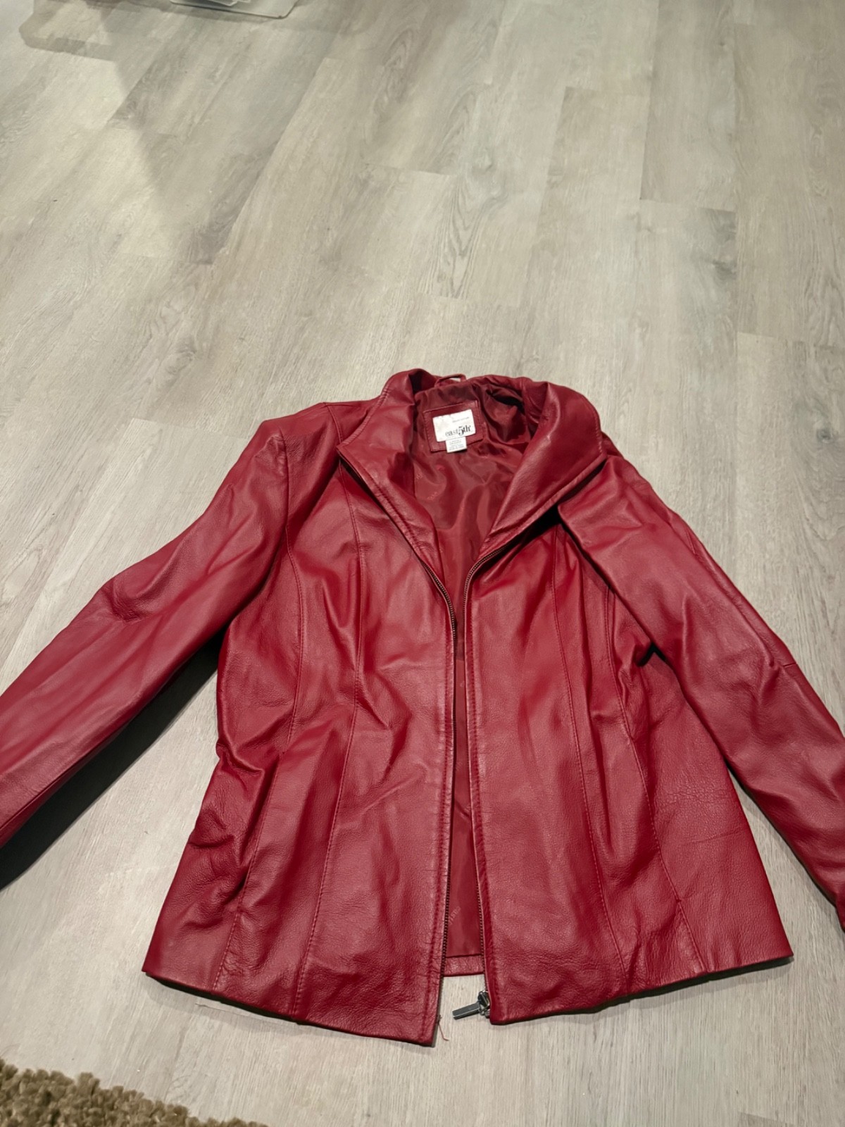vintage east 5th genuine leather jacket women large