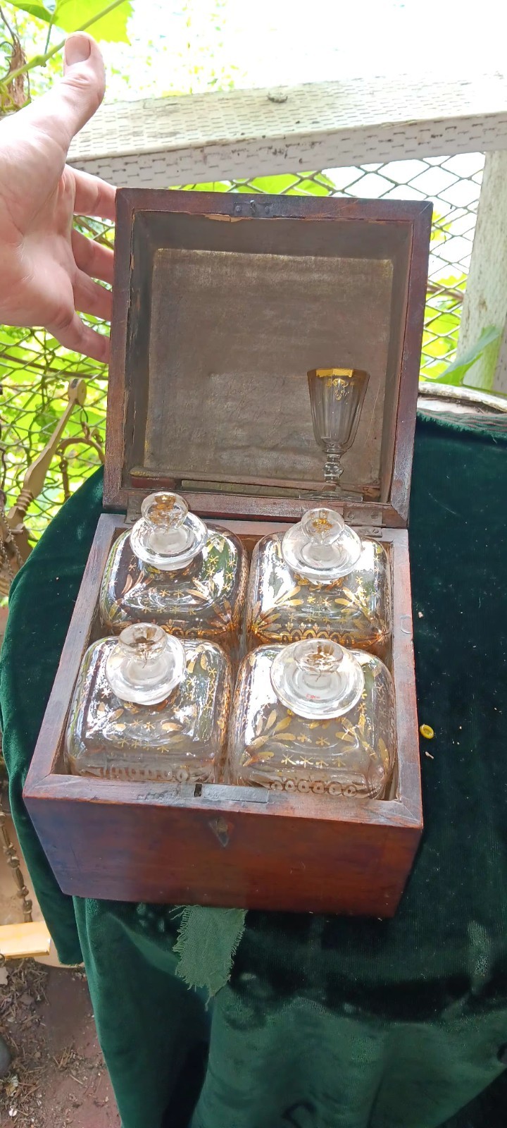 Superb c.1830 Ship Captain\'s Tantalus, French Decanter Set 