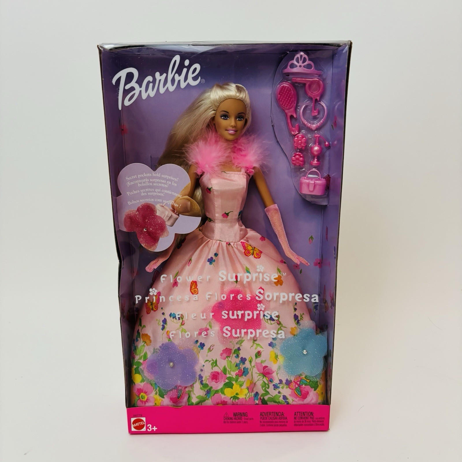 Vintage Mattel Flower Surprise Barbie 2002 Puppe 56779 Blütenzauber Brand New