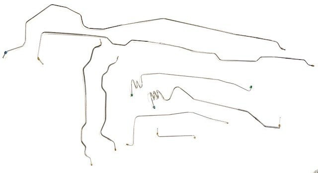Galfan Coat Steel Full Brake Line Kit, 1973-80 Chevy/GMC K10 & K15 4wd Short Bed
