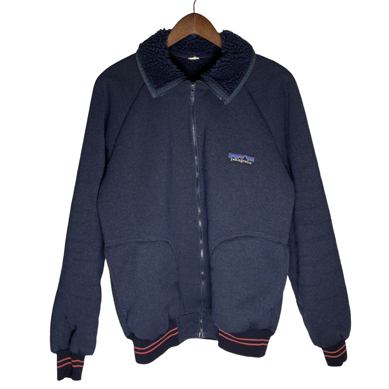 Patagonia Reverse Deep Pile Fleece Cardigan Rare Grail XL Vintage 70s 80s Bomber Patagonia Reverse Deep Pile Fleece Cardigan Rare Grail XL Vintage 70s 80s Bomber