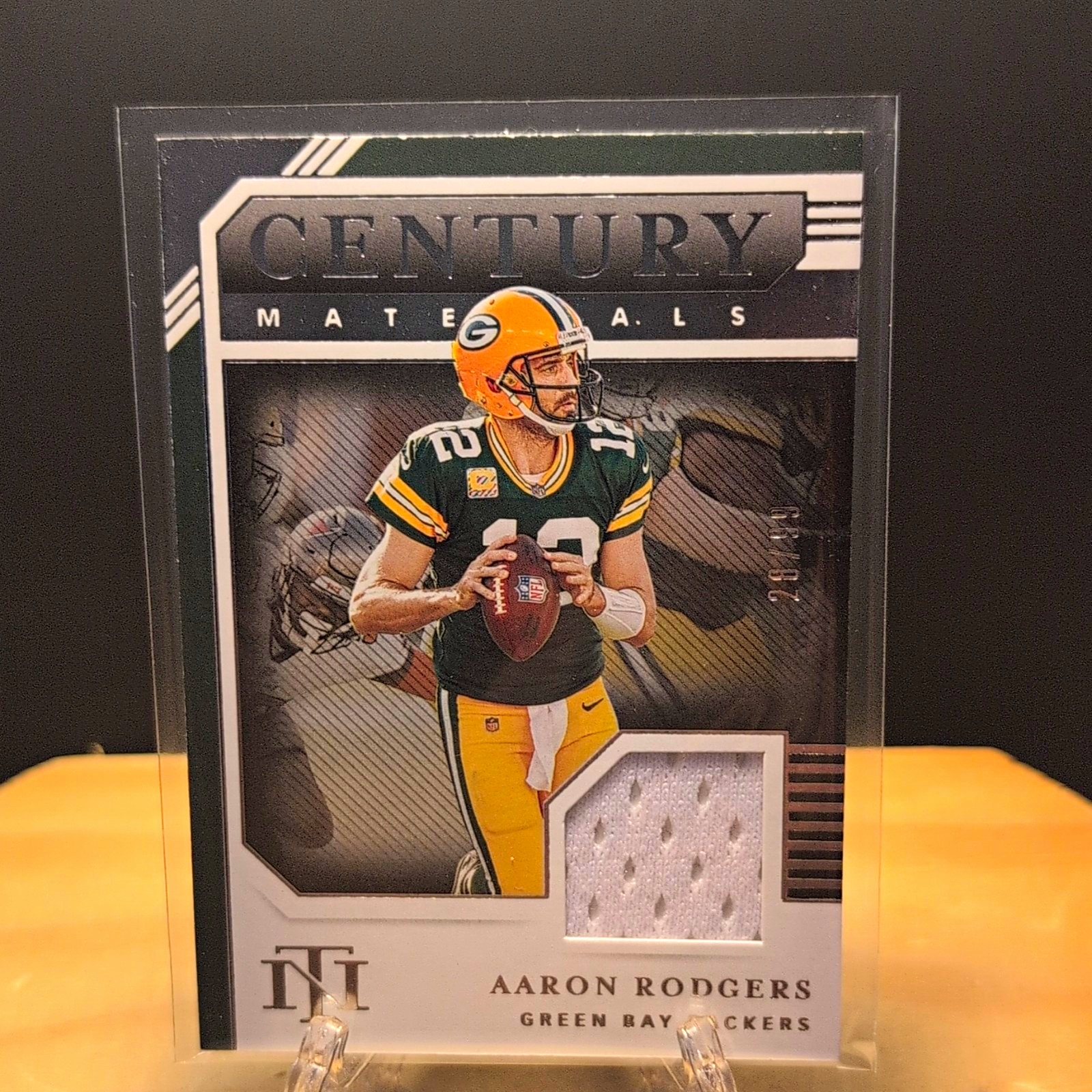 Panini 2020 National Treasures Aaron Rodgers CM-AR Century Materials /99 MEM