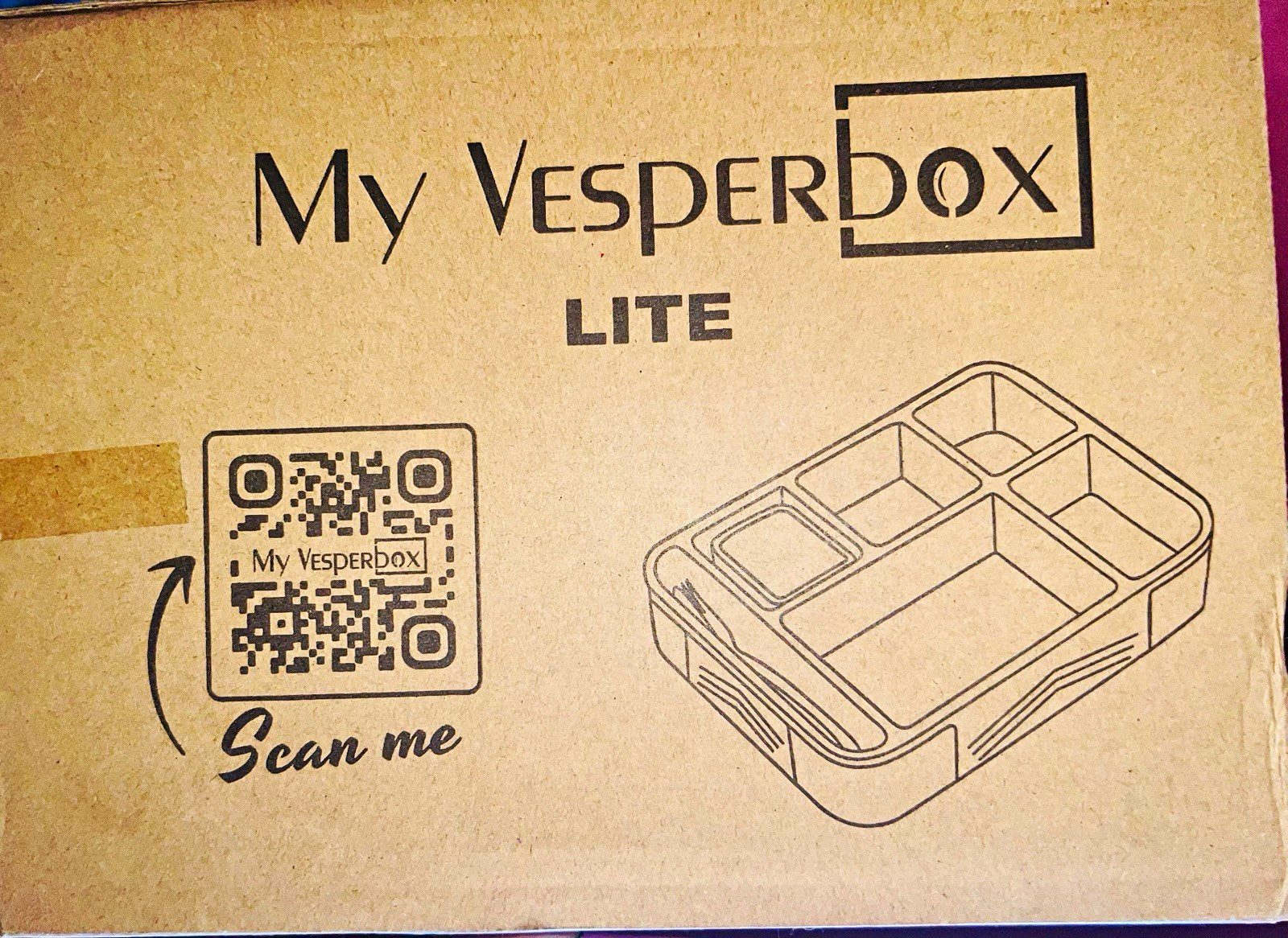 My Vesperbox Lite Bento Box Leakproof 4-Compartment hot pink BPA-Free Plastic My Vesperbox Lite Bento Box Leakproof 4-Compartment hot pink BPA-Free Plastic