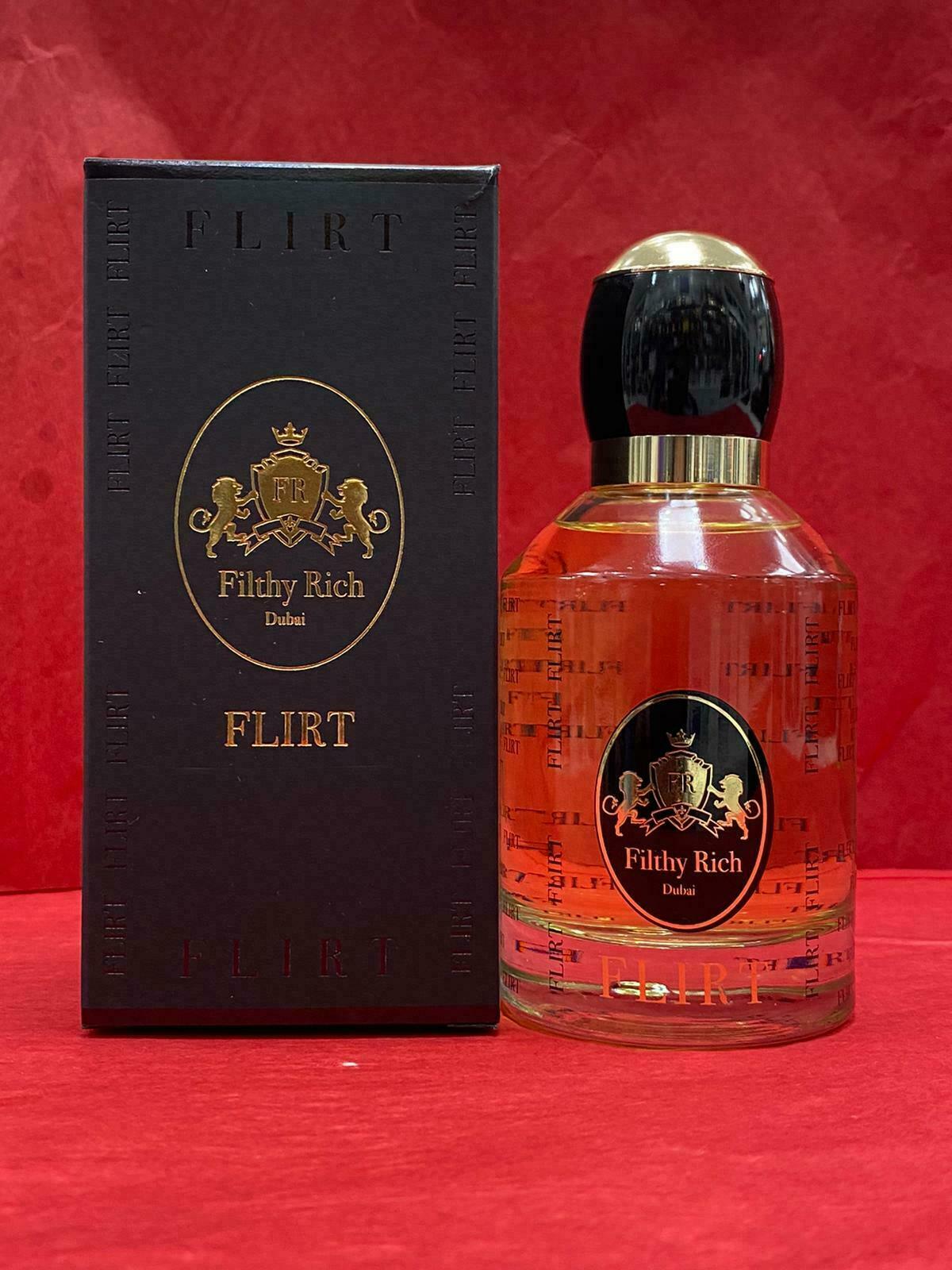 FLIRT by Filthy Rich Dubai EDP 3.4 OZ/ 100 ml (Plus 1 surprise perfume free) FLIRT by Filthy Rich Dubai EDP 3.4 OZ/ 100 ml (Plus 1 surprise perfume free)