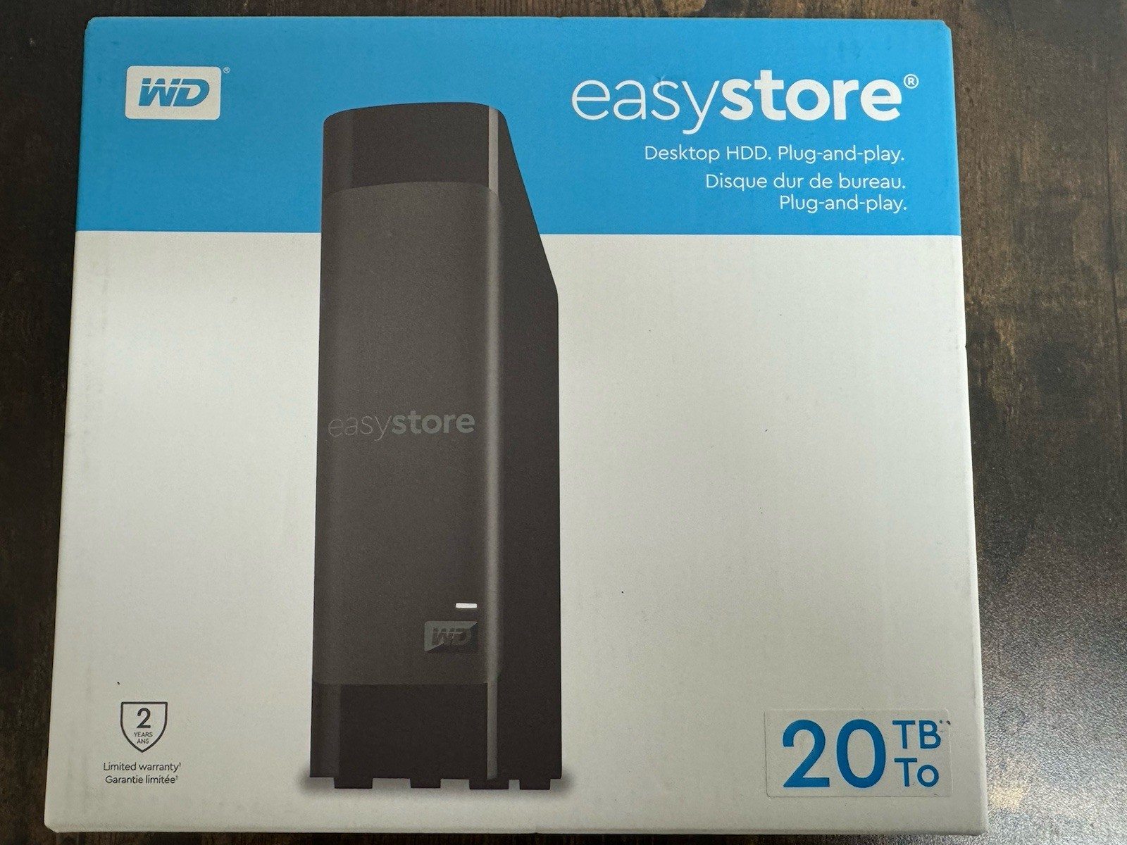 WD - Easystore 20TB External USB 3.0 Hard Drive - Sealed WD - Easystore 20TB External USB 3.0 Hard Drive - Sealed