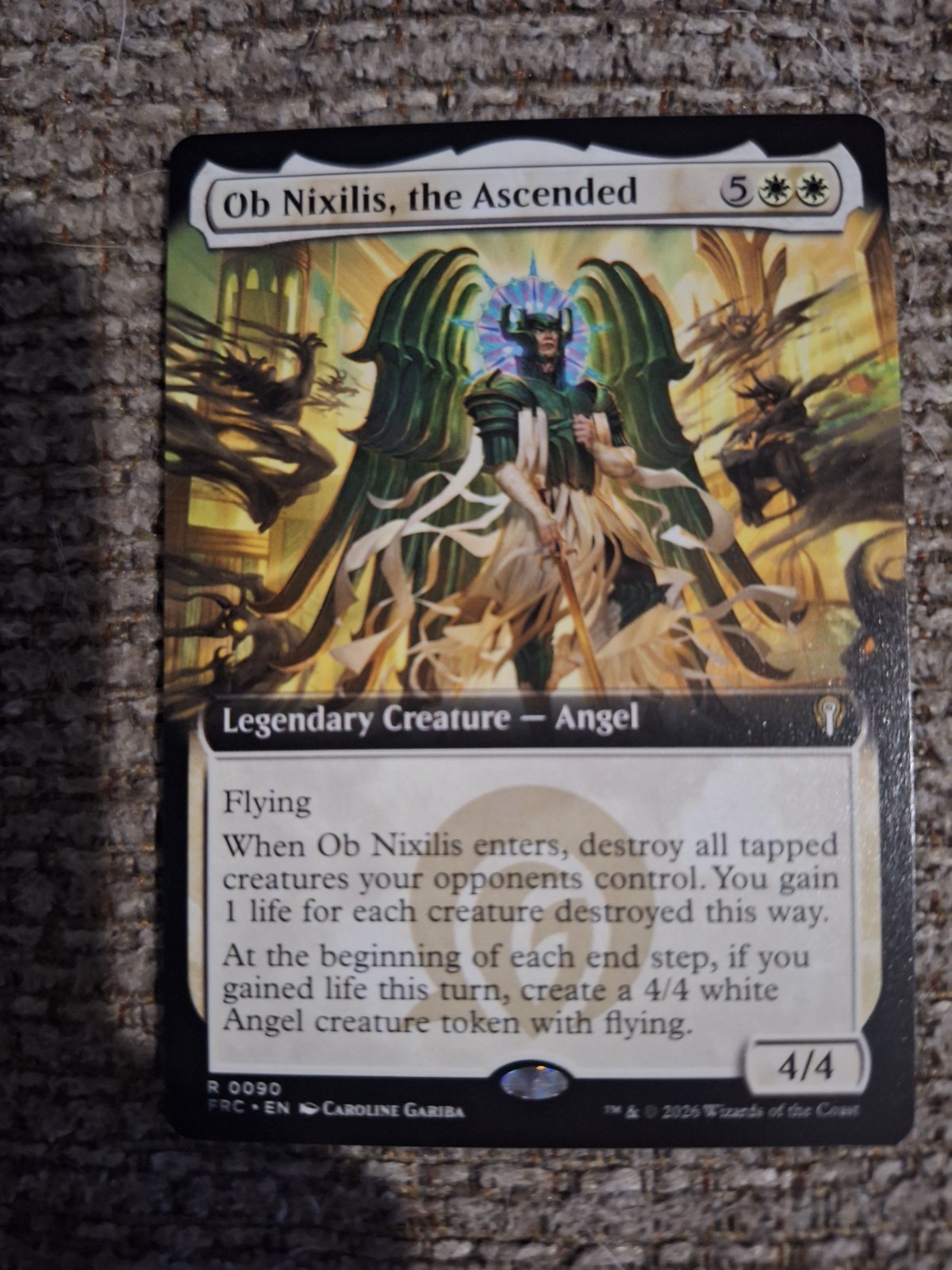 Ob Nixilis, the Ascended Extended Art Reality Fracture 0090 MTG Nm Ob Nixilis, the Ascended Extended Art Reality Fracture 0090 MTG Nm