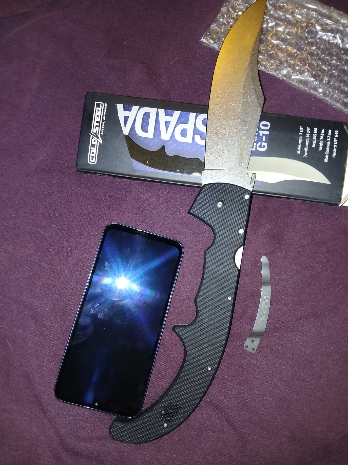 Cold Steel Espada Xl Aus10a Black G10 Folding Knife Pocketknife Cold Steel Espada Xl Aus10a Black G10 Folding Knife Pocketknife