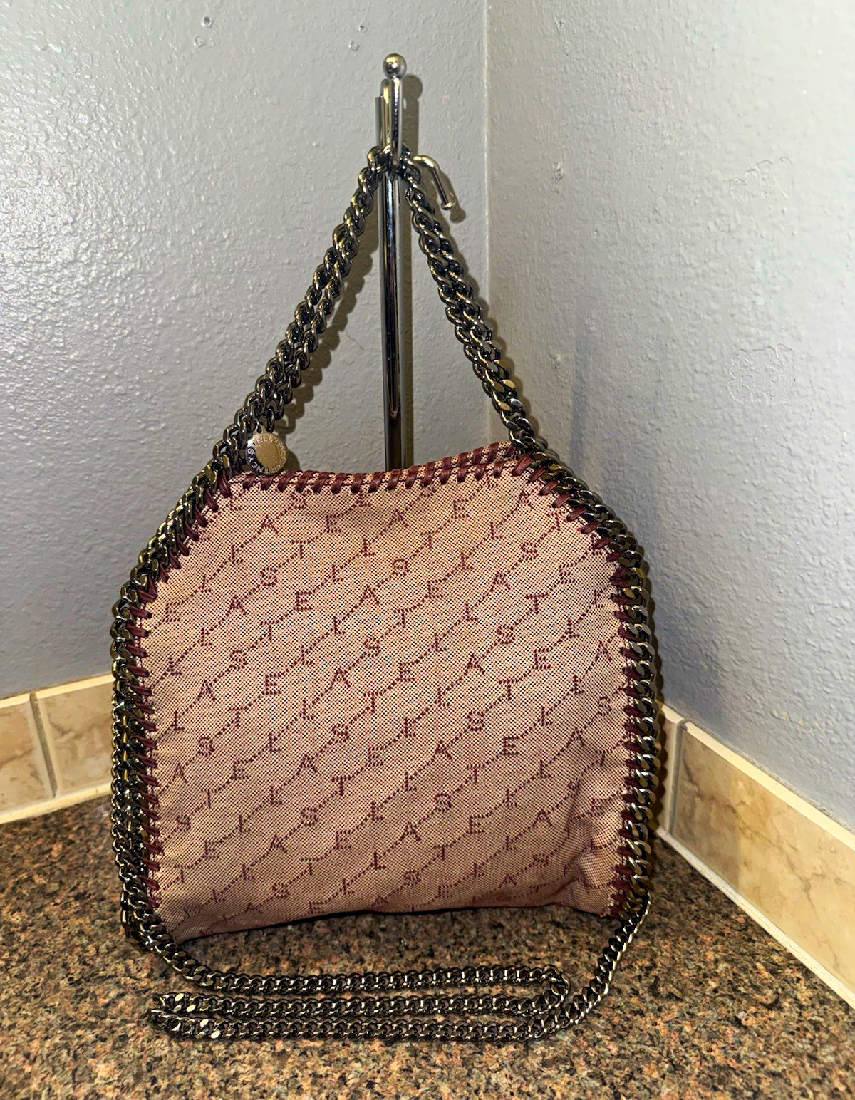 Stella McCartney RARE Monogram Canvas Falabella Tote Shoulder Bag AUTHENTIC Stella McCartney RARE Monogram Canvas Falabella Tote Shoulder Bag AUTHENTIC