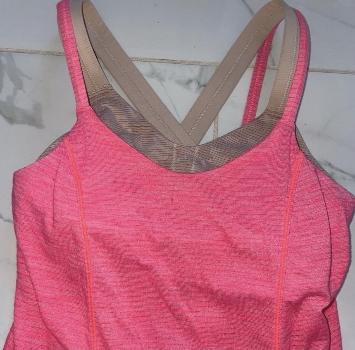 Lululemon Power Y Tank Top Women\'s 8 Dark Purple Built In Shelf Bra Active wear Lululemon Power Y Tank Top Women\'s 8 Dark Purple Built In Shelf Bra Active wear