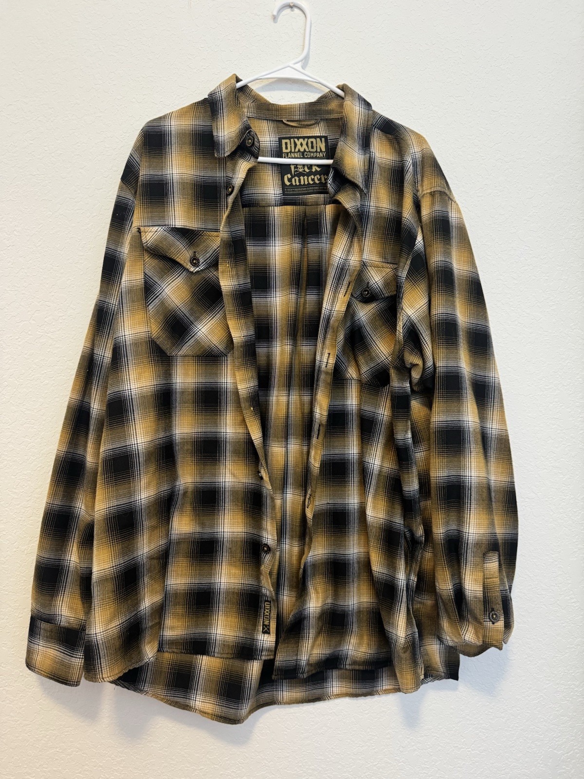Dixon Flannel Company Plaid Flannel Shirt Men’s 2XL Yellow/ Black Dixon Flannel Company Plaid Flannel Shirt Men’s 2XL Yellow/ Black