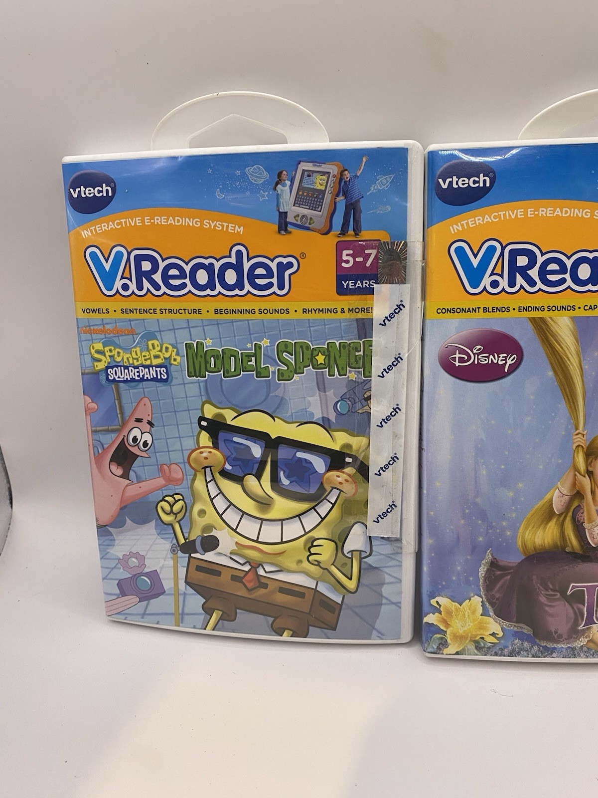 VTech V Reader Software-Nickelodeon's SpongeBob SquarePants & Tangled New Sealed VTech V Reader Software-Nickelodeon's SpongeBob SquarePants & Tangled New Sealed