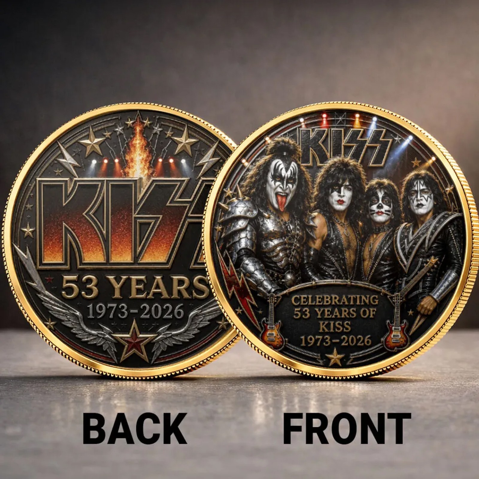 KISS 53 Years Anniversary Commemorative Coin