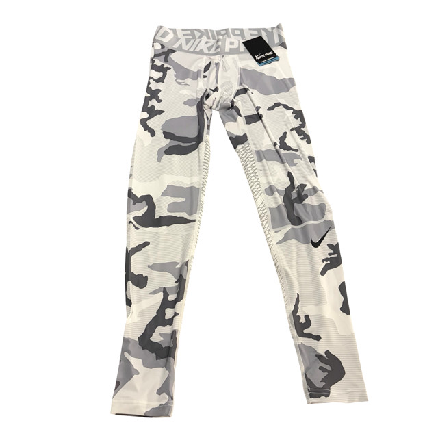 NWT Nike Pro Compression Leggings Men\'s Medium Camo Hypercool White Black Gray NWT Nike Pro Compression Leggings Men\'s Medium Camo Hypercool White Black Gray
