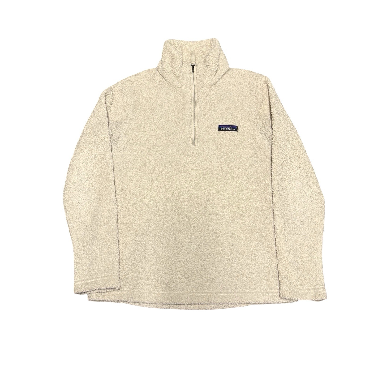 Ultra SOFT Patagonia Los Gatos 1/4 Zip Fleece Pullover Cream Womens XS