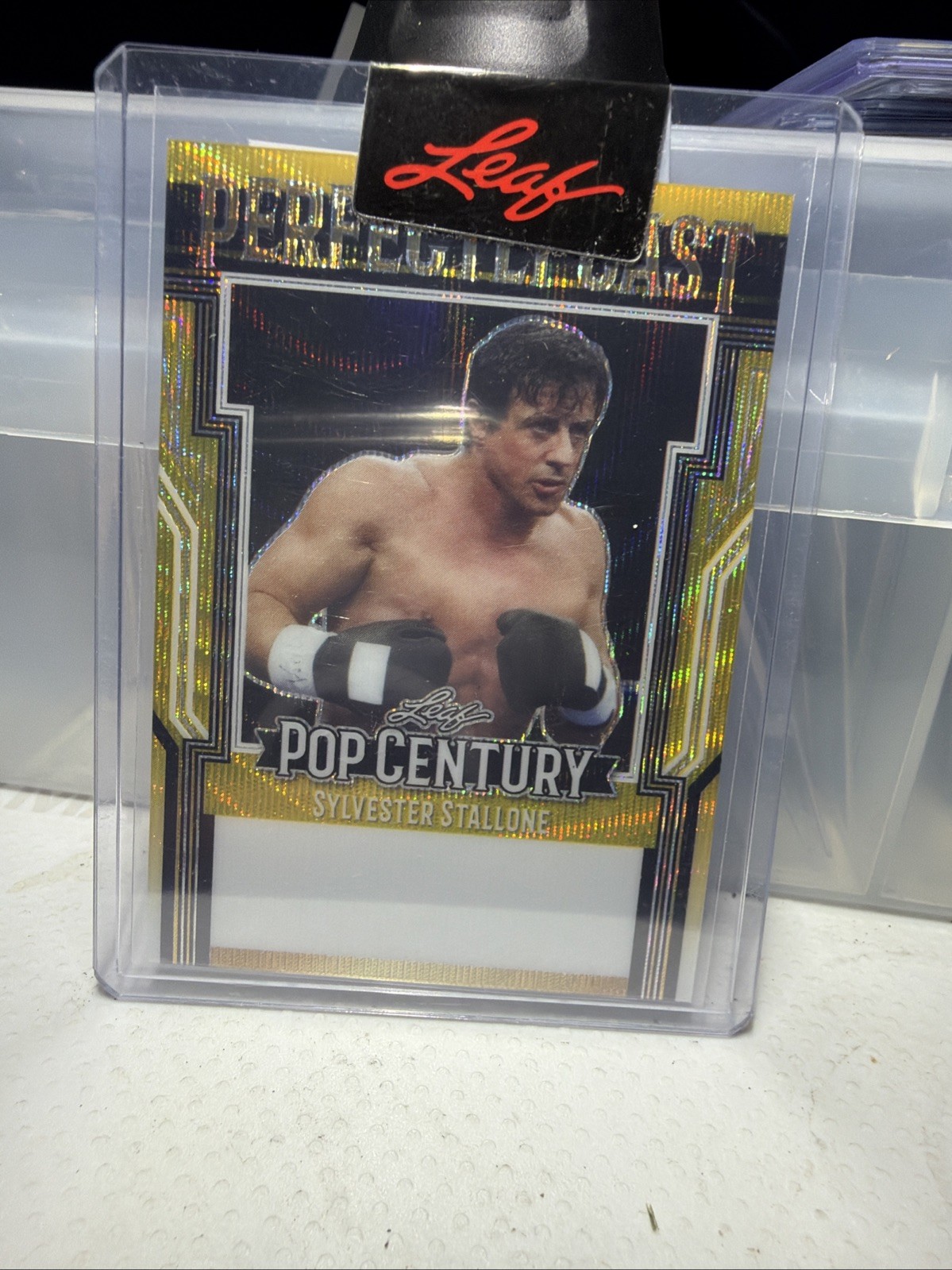 Sylvester Stallone 2023 Leaf Pop Century 1/1 Gold Unsigned Proof Sylvester Stallone 2023 Leaf Pop Century 1/1 Gold Unsigned Proof