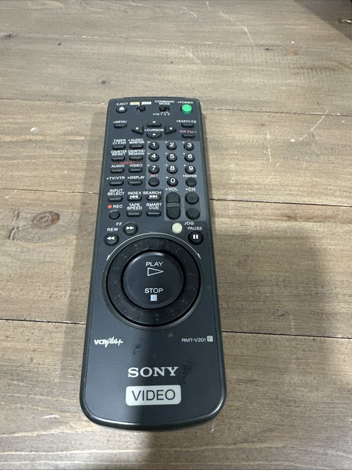 Sony RMT-V201 VCR/TV Remote Control - Geniune OEM - JOG WHEEL Sony RMT-V201 VCR/TV Remote Control - Geniune OEM - JOG WHEEL