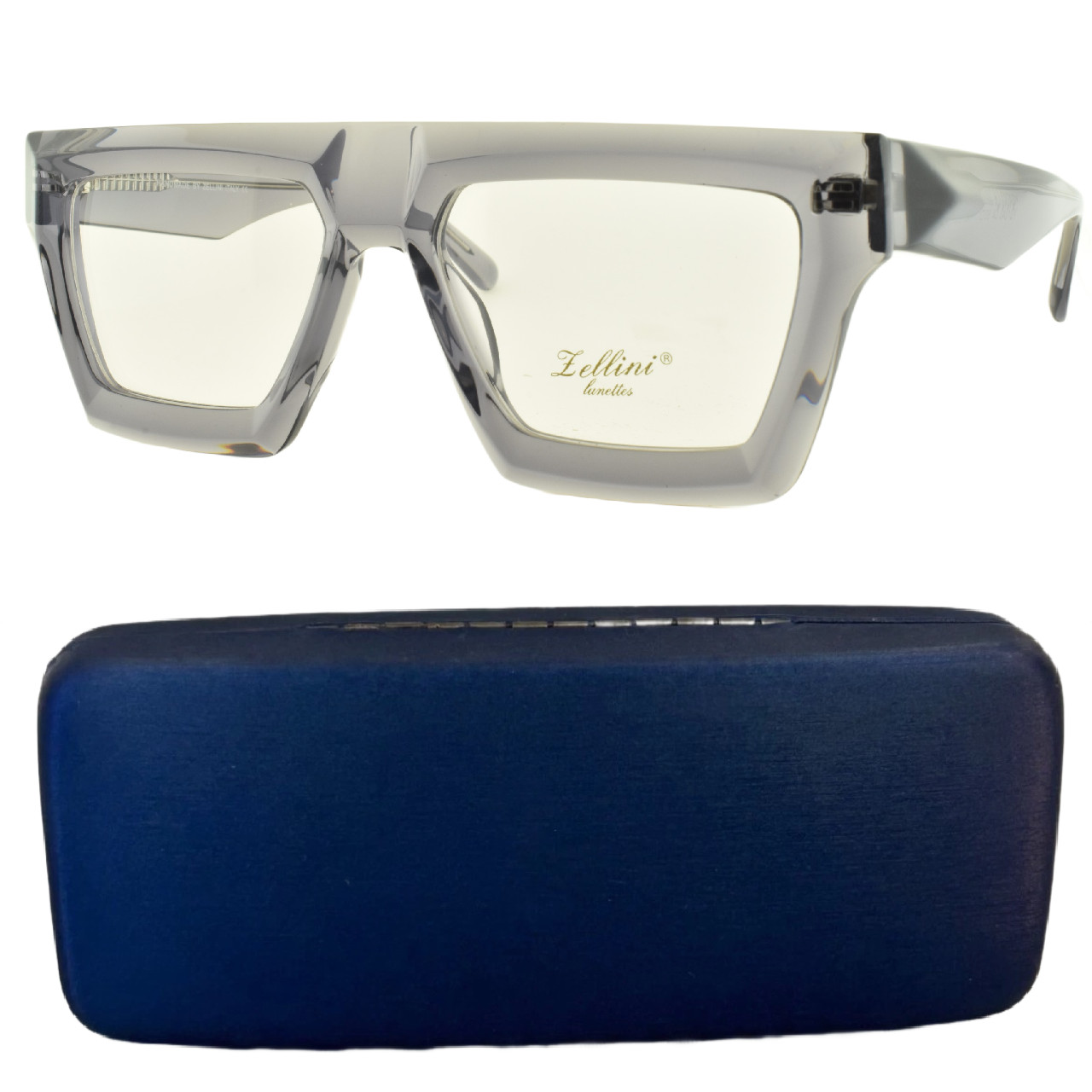 NEW ZELLINI LUNETTES YD1243 C4 Purple Full Rim Unisex Optical Frame Eyeglasses NEW ZELLINI LUNETTES YD1243 C4 Purple Full Rim Unisex Optical Frame Eyeglasses