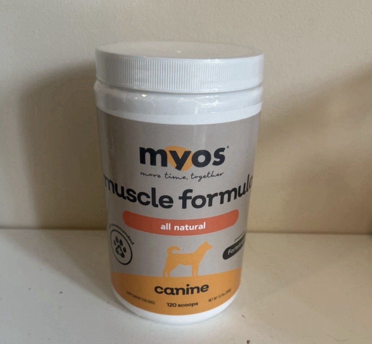 MYOS Canine Muscle Formula - All-Natural Muscle Building Supplement - 07/2027