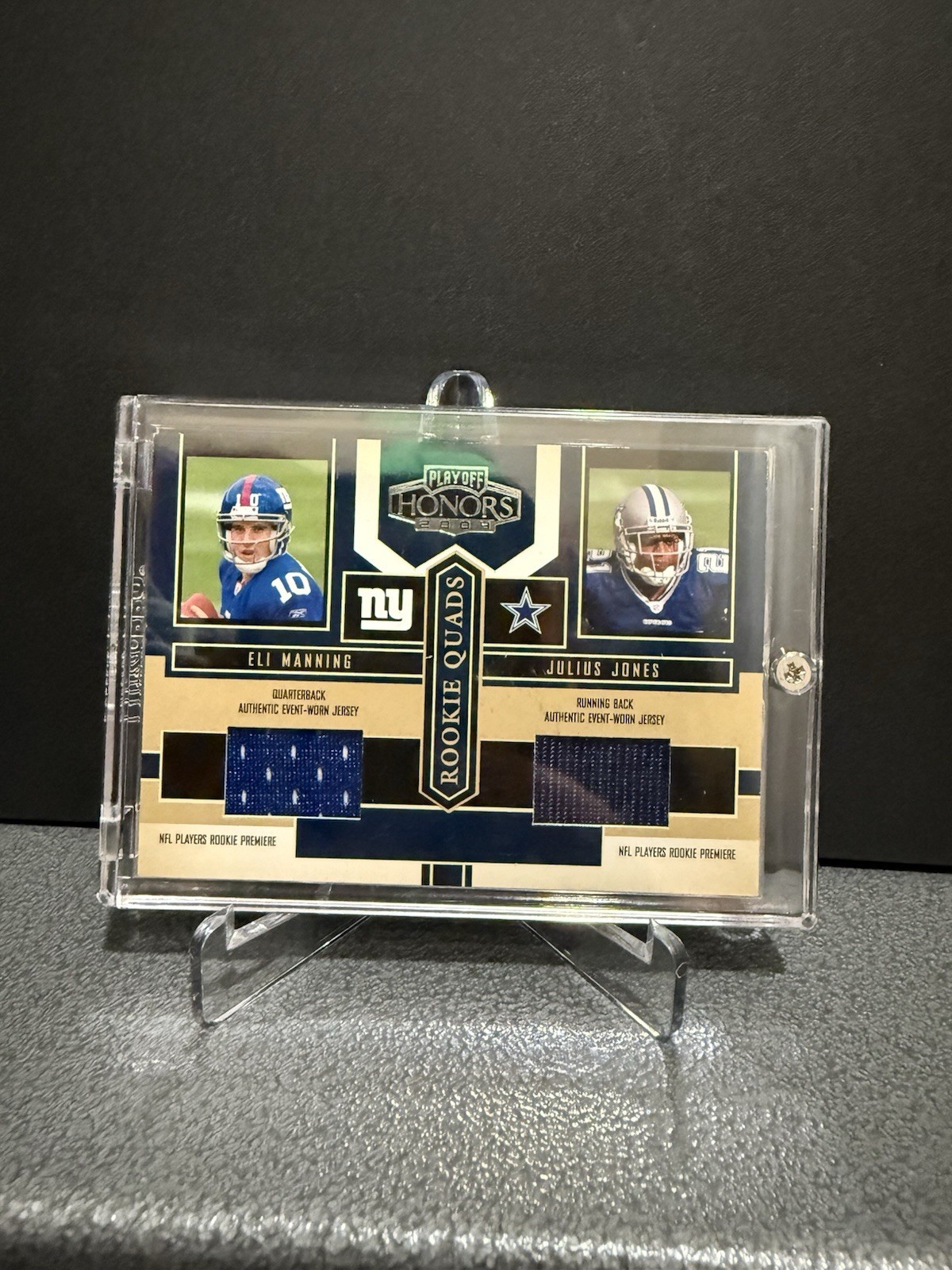 35/250 Donruss Playoff 2004 Honors Rookie NFL Jersey Card  Eli Manning Jones