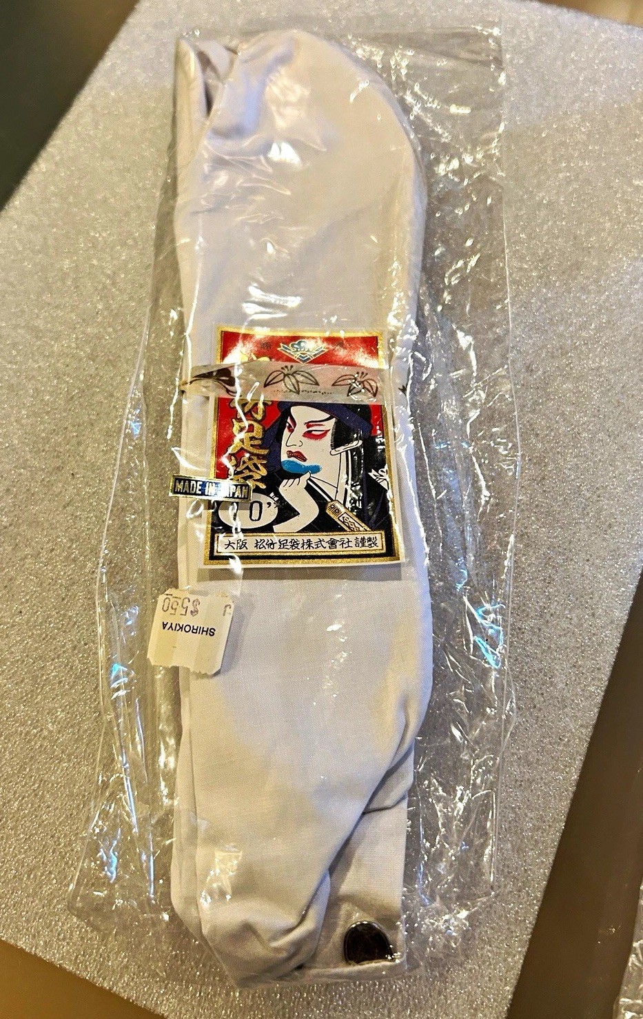 Vintage Shirokiya Osaka Tabi deadstock Japanese white socks New old stock Vintage Shirokiya Osaka Tabi deadstock Japanese white socks New old stock