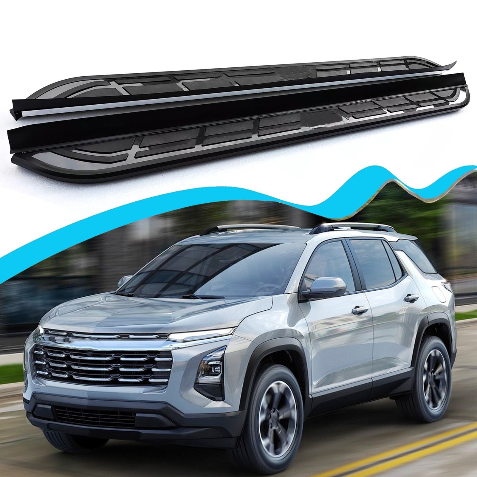 Alu Running Board Fits Chevrolet Equinox 2025 2026 27 Side Step Pedal Nerf Bars Alu Running Board Fits Chevrolet Equinox 2025 2026 27 Side Step Pedal Nerf Bars