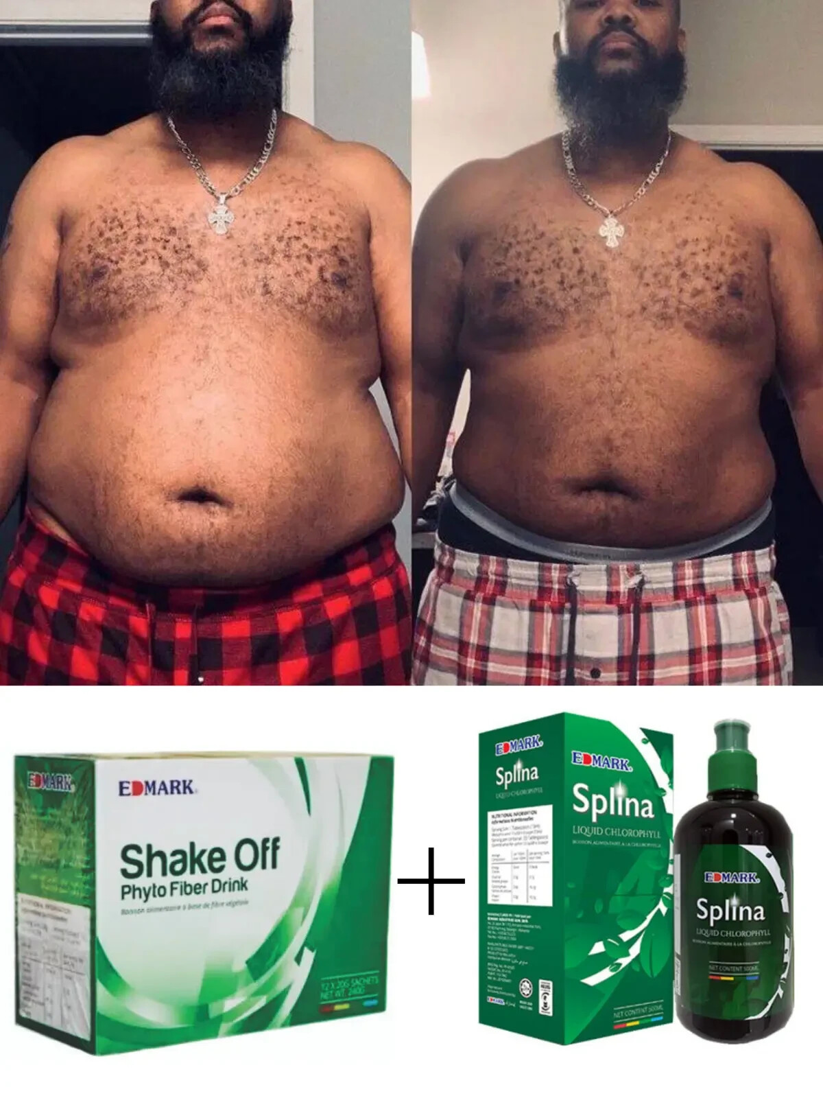 Edmark Shake off phyto fiber and Chlorophyll liquid splina. Weight loss product