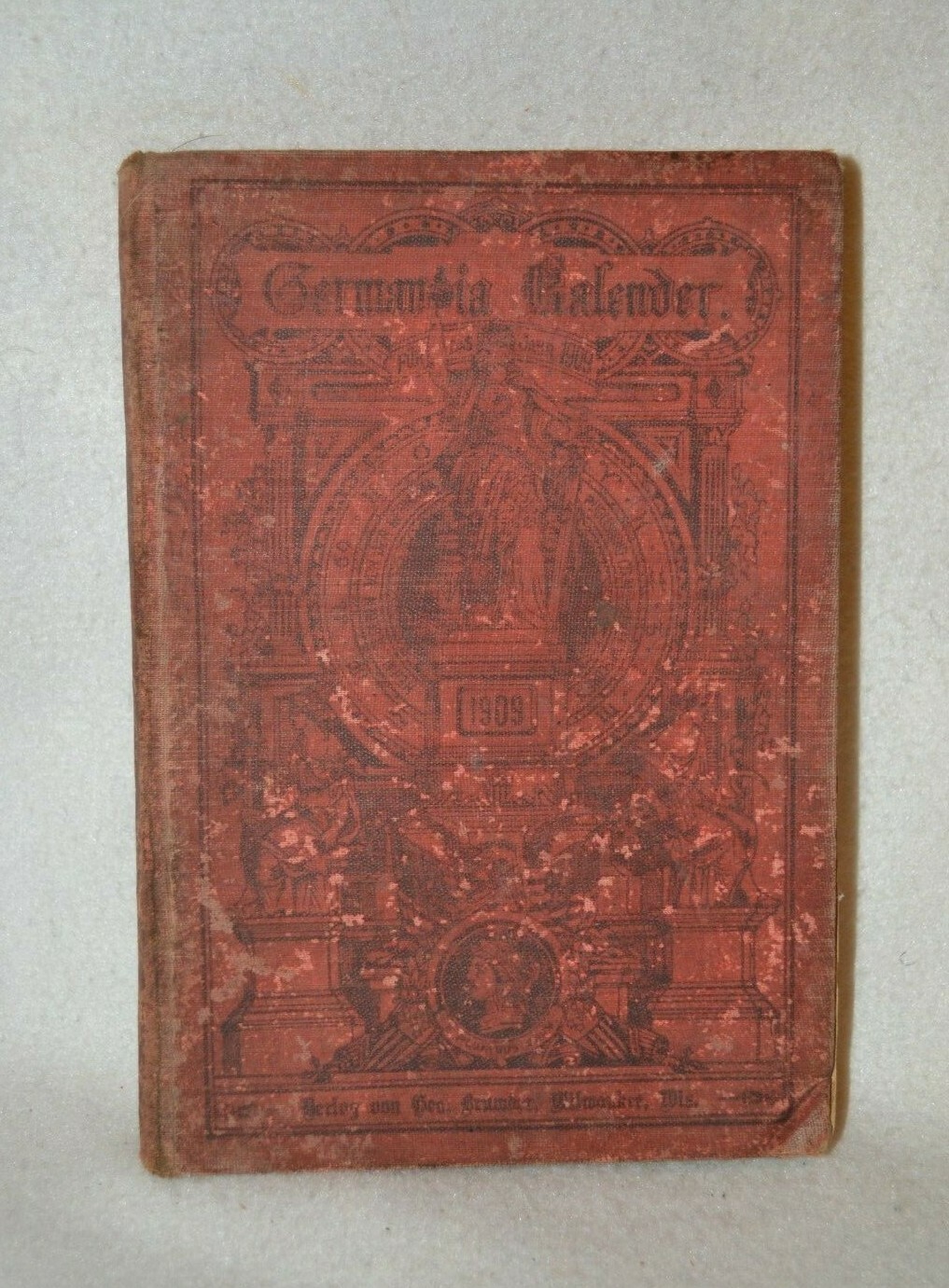 Antique 1909 Germania Calender Book - German Text Antique 1909 Germania Calender Book - German Text