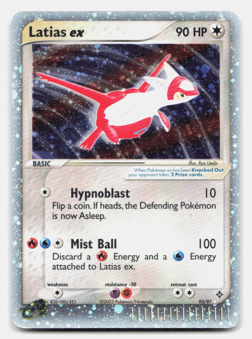 Latias ex 93/97 Holo EX Rare Dragon Pokemon MP