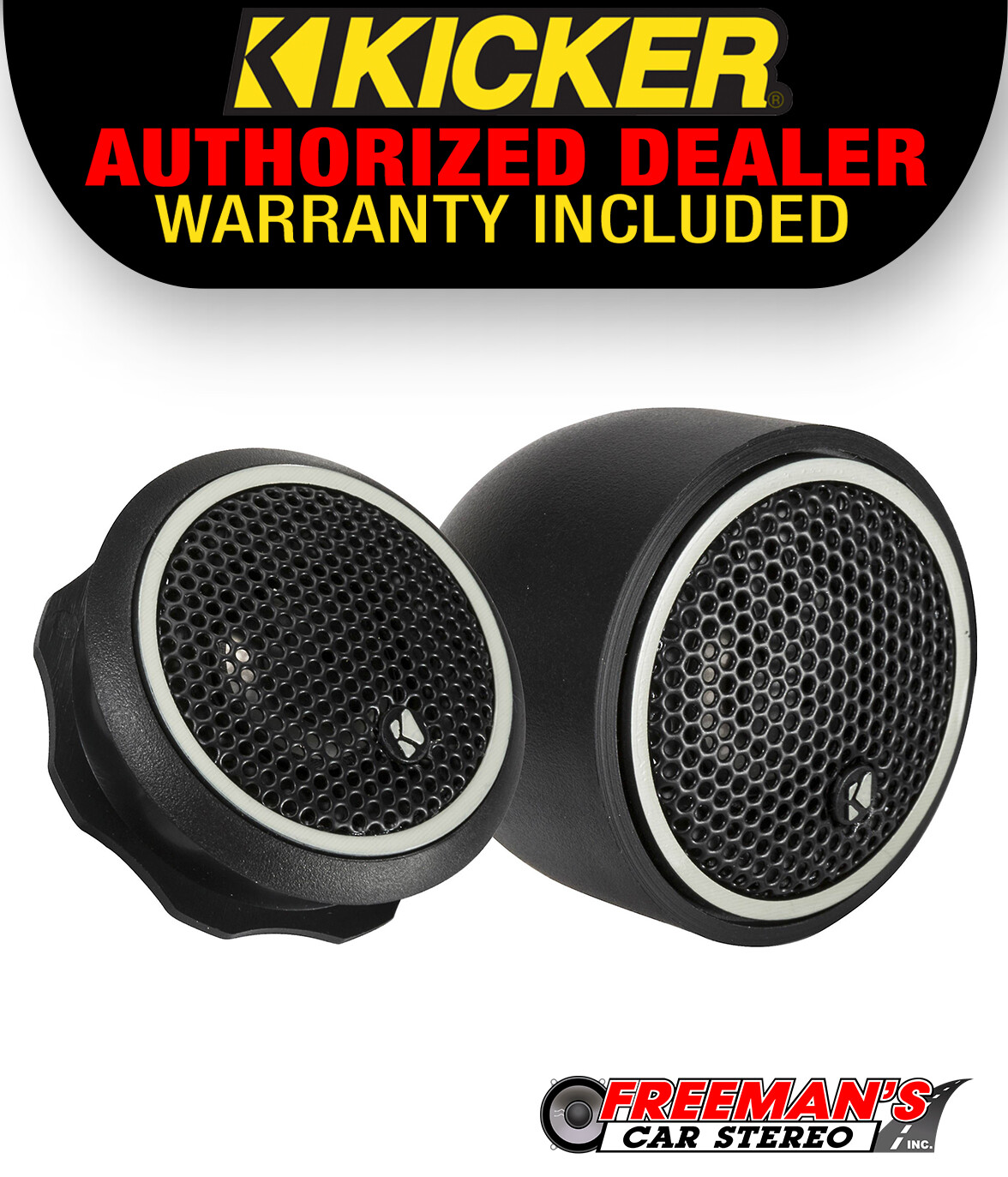 Kicker 46CST204 Tweeter/Crossover System, 4-Ohm - PAIR