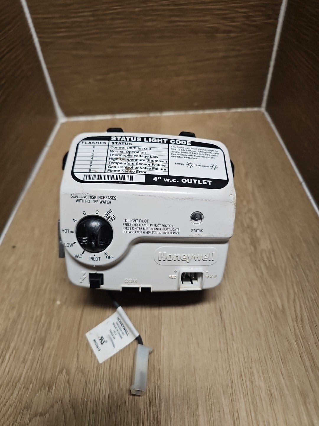 Honeywell Water Heater Gas Valve WV8840B1158 (30 DAY WARRANTY) Ships FAST Honeywell Water Heater Gas Valve WV8840B1158 (30 DAY WARRANTY) Ships FAST