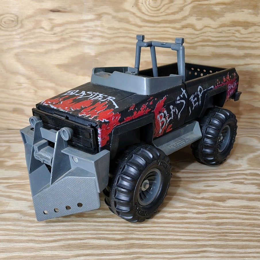 AS IS Vtg 1983 Tonka Steel Monsters Black BLASTER Toy Truck for Parts or Repair
