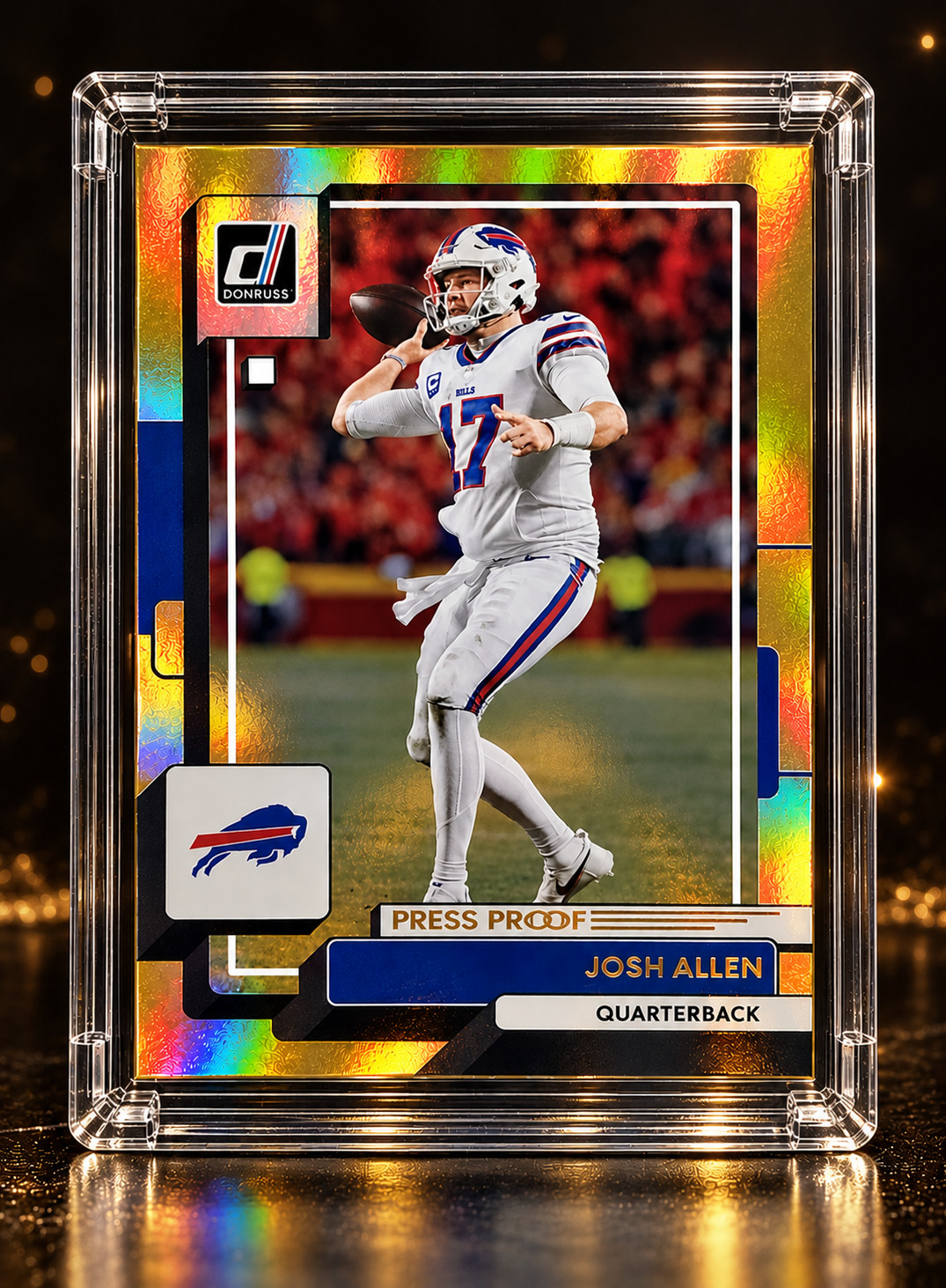 Josh Allen 2022 Panini Gold Halo Buffalo Bills Card Josh Allen 2022 Panini Gold Halo Buffalo Bills Card