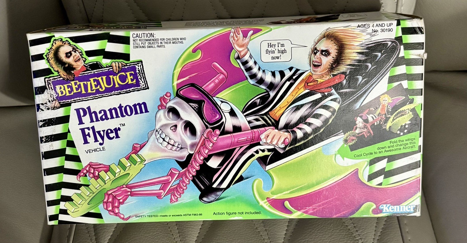 1990 Kenner Beetlejuice Phantom Flyer Vehicle Vintage Toy New In Box