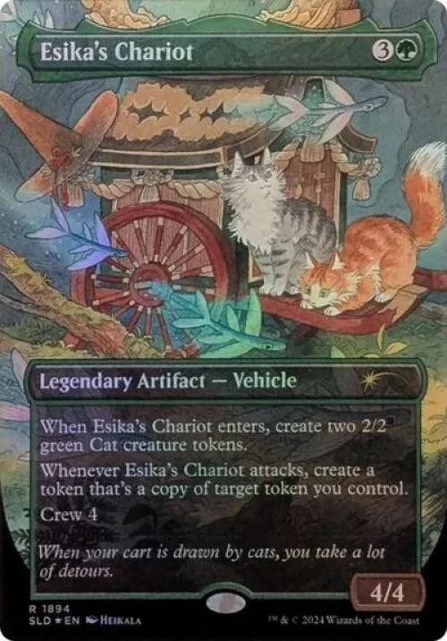 MTG English Esika's Chariot (Rainbow Foil) NM Foil Secret Lair pack fresh edh MTG English Esika's Chariot (Rainbow Foil) NM Foil Secret Lair pack fresh edh