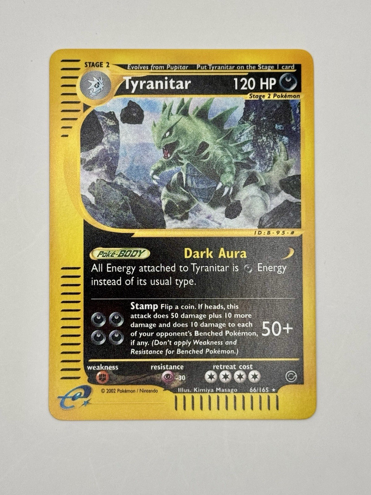 NEAR MINT - Tyranitar 066/165 Expedition Base Set Reverse Holo NEAR MINT - Tyranitar 066/165 Expedition Base Set Reverse Holo